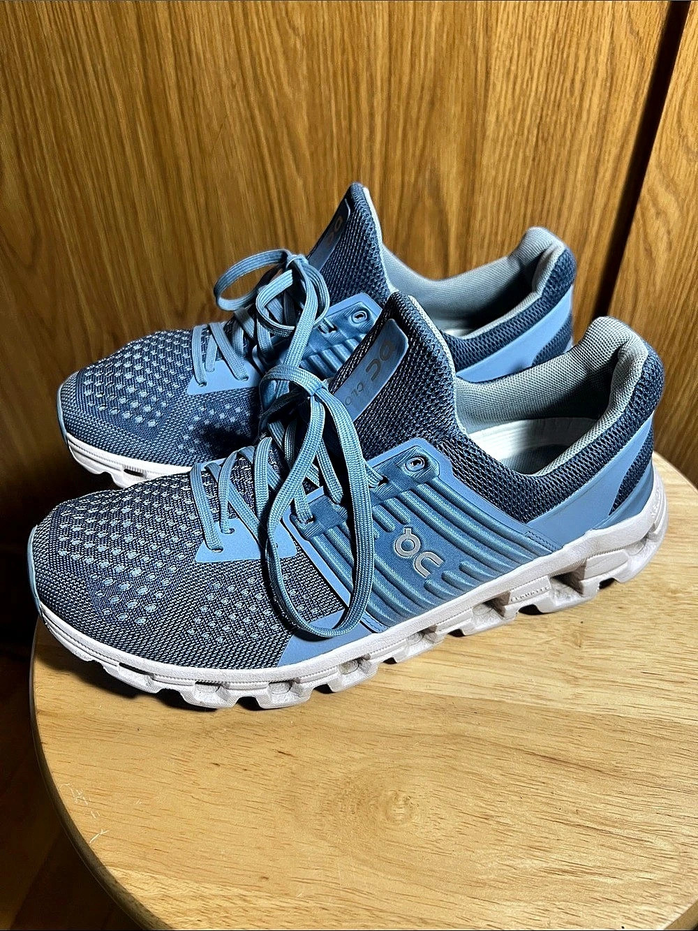 On Cloudswift Running Shoes Blue & White US 7.5